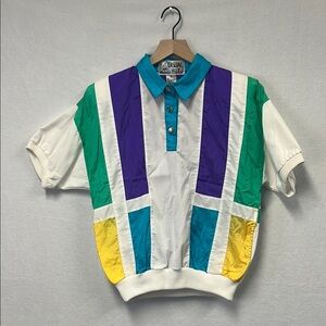 Vintage Casual Isle Colorblock Polo Shirt